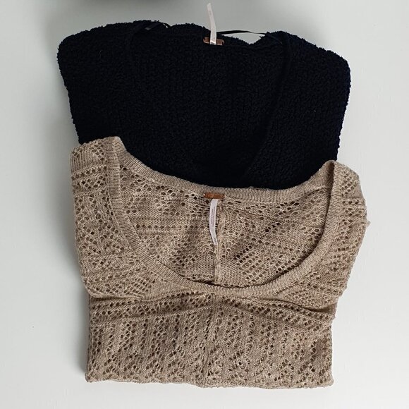 Free People Crochet intertwined front Sweater - Picture 11 of 11